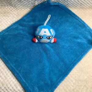 Miniso Marvel Captain America Plush Lovey Security Blanket Toy